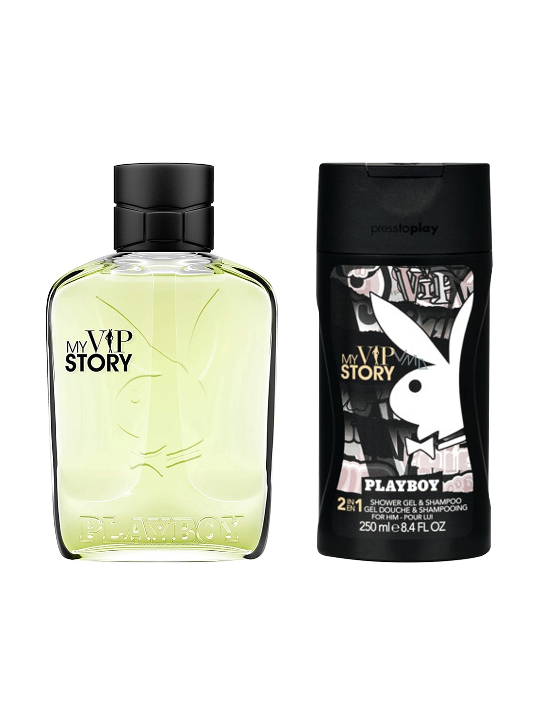 Playboy Men My VIP Story Fragrance Gift Set - Eau de Toilette 100ml + Shower Gel 250ml, Yellow
Playboy Men My VIP Story Fragrance Gift Set - Eau de Toilette 100ml + Shower Gel 250ml, Yellow