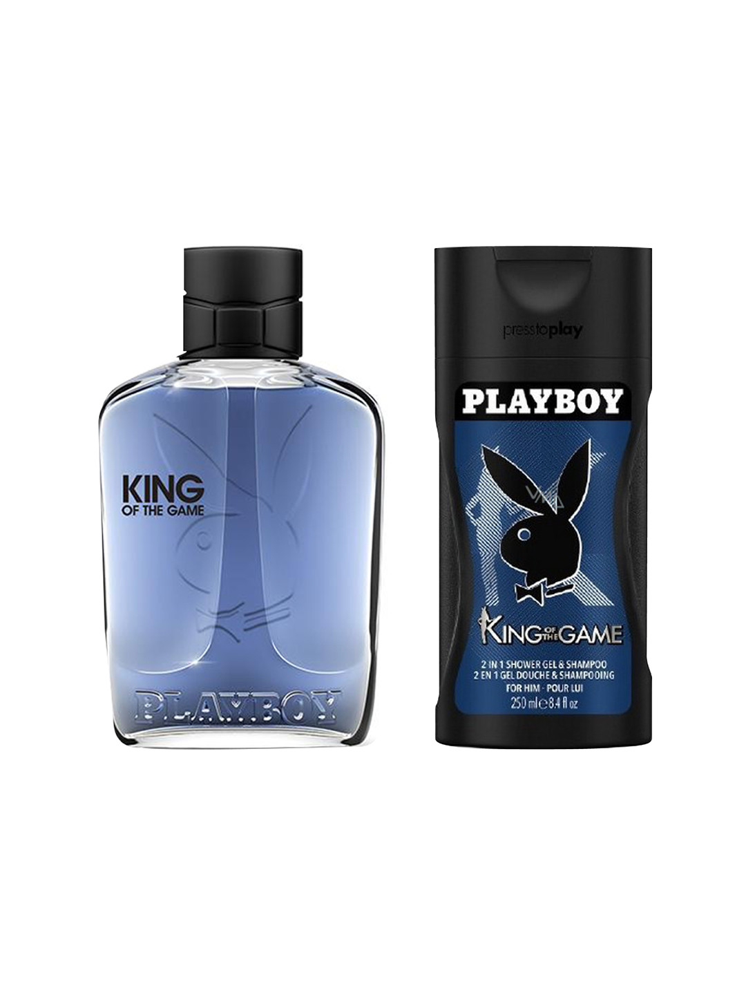 Playboy Men King Of The Game Gift Set - Eau de Toilette 100ml + Shower Gel 250ml, Blue
Playboy Men King Of The Game Gift Set - Eau de Toilette 100ml + Shower Gel 250ml, Blue