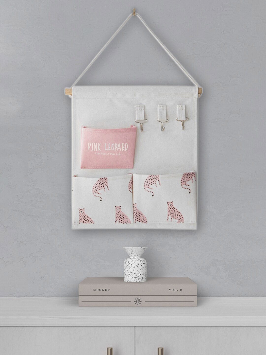 MARKET99 Grey & Pink Printed Organisers