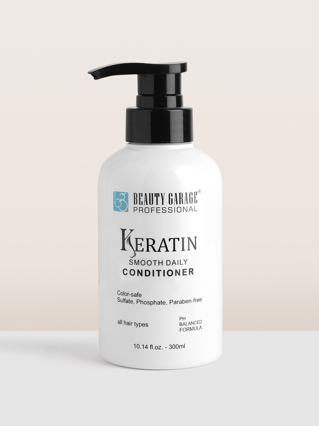 Beauty Garage Sulfate Free Keratin Smooth Daily Conditioner for All Hair Types - 300 ml, White
Beauty Garage Sulfate Free Keratin Smooth Daily Conditioner for All Hair Types - 300 ml, White
