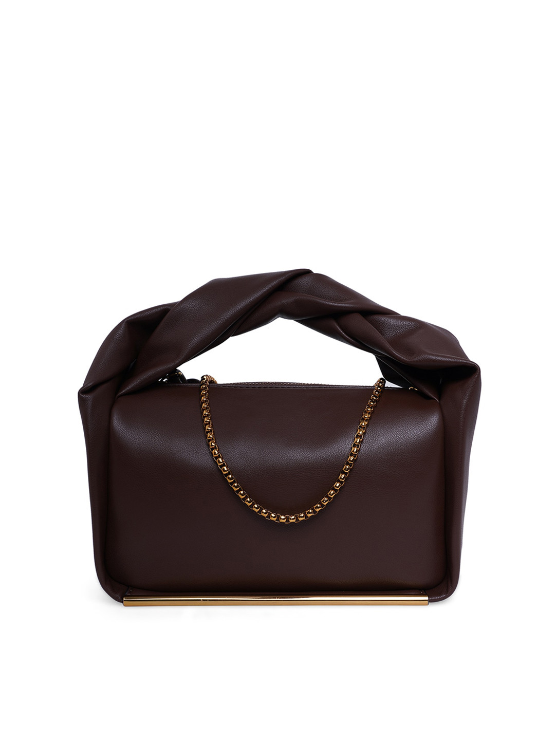 ALDO Brown PU Structured Handheld Bag 
ALDO Brown PU Structured Handheld Bag
