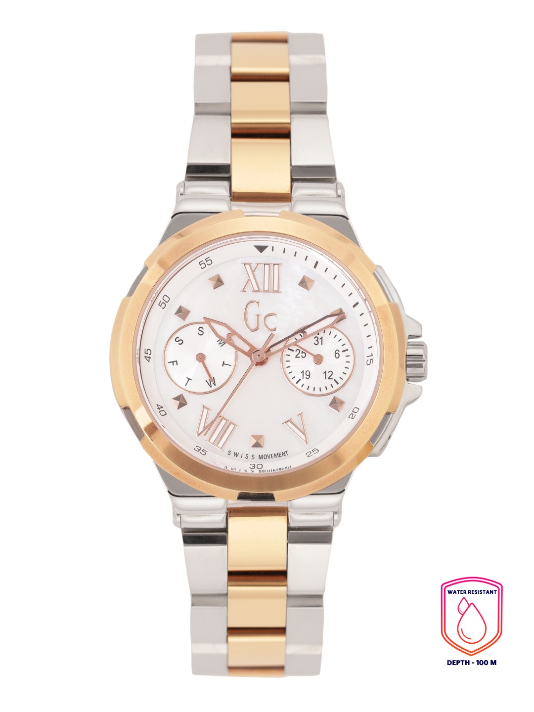 GC Women Mother of Pearl Dial & Bracelet Style Straps Analogue Watch Y29002L1, White
GC Women Mother of Pearl Dial & Bracelet Style Straps Analogue Watch Y29002L1, White