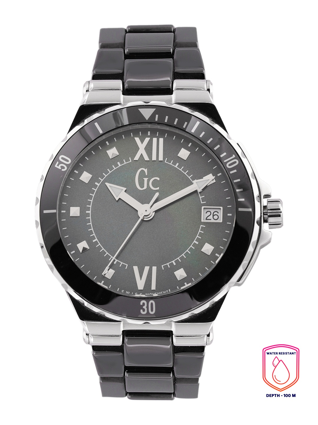 GC Women Mother of Pearl Dial & Stainless Steel Bracelet Style Analogue Watch Y42002L2, Black
GC Women Mother of Pearl Dial & Stainless Steel Bracelet Style Analogue Watch Y42002L2, Black