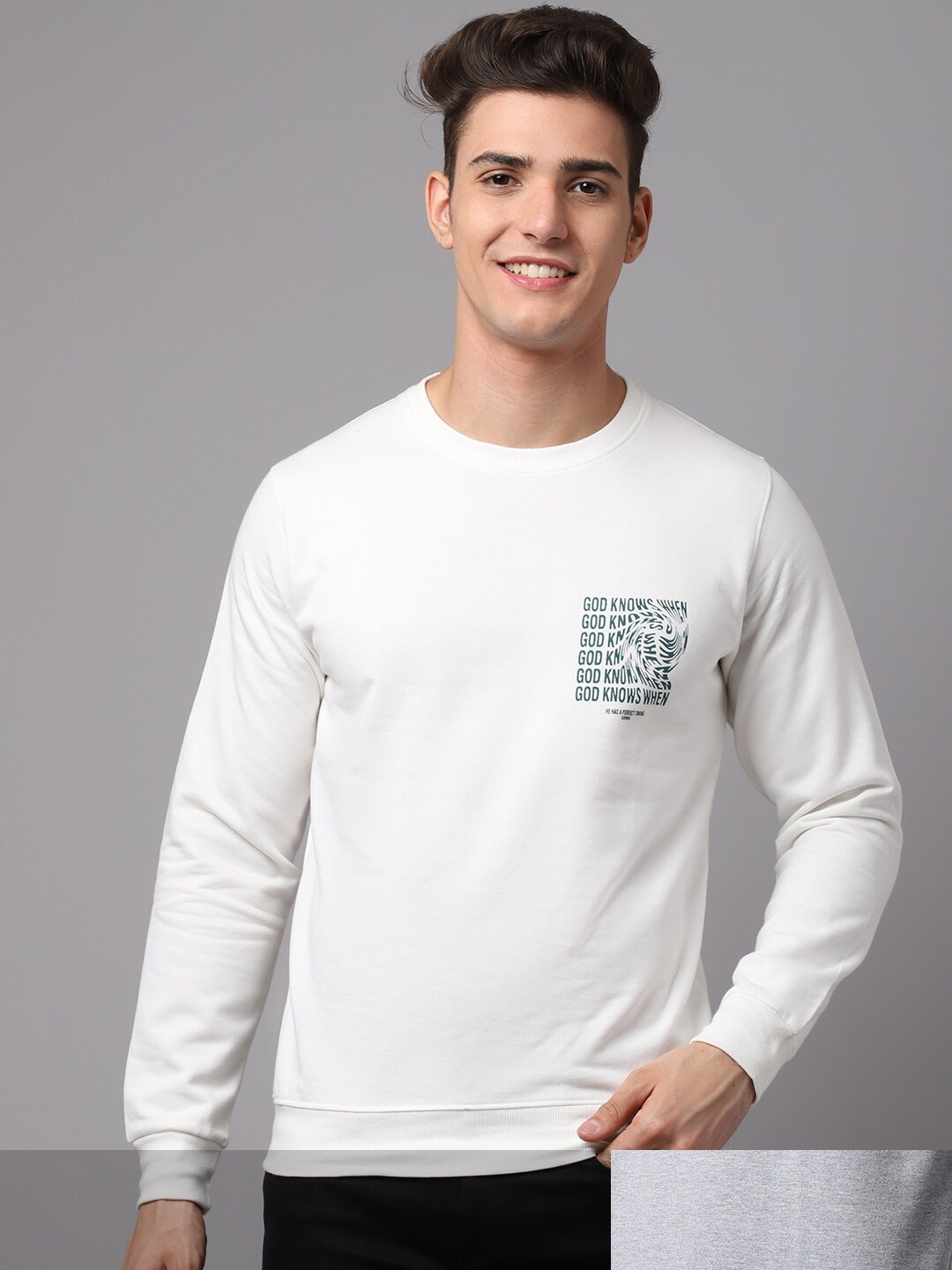 Obaan Men Pack of 2 Grey Sweatshirt