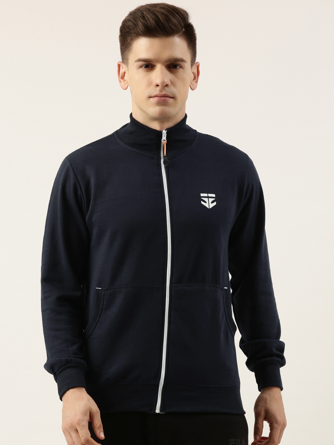 Sports52 wear Men Navy Blue Lightweight Training or Gym Dry-Fit Sporty Jacket
