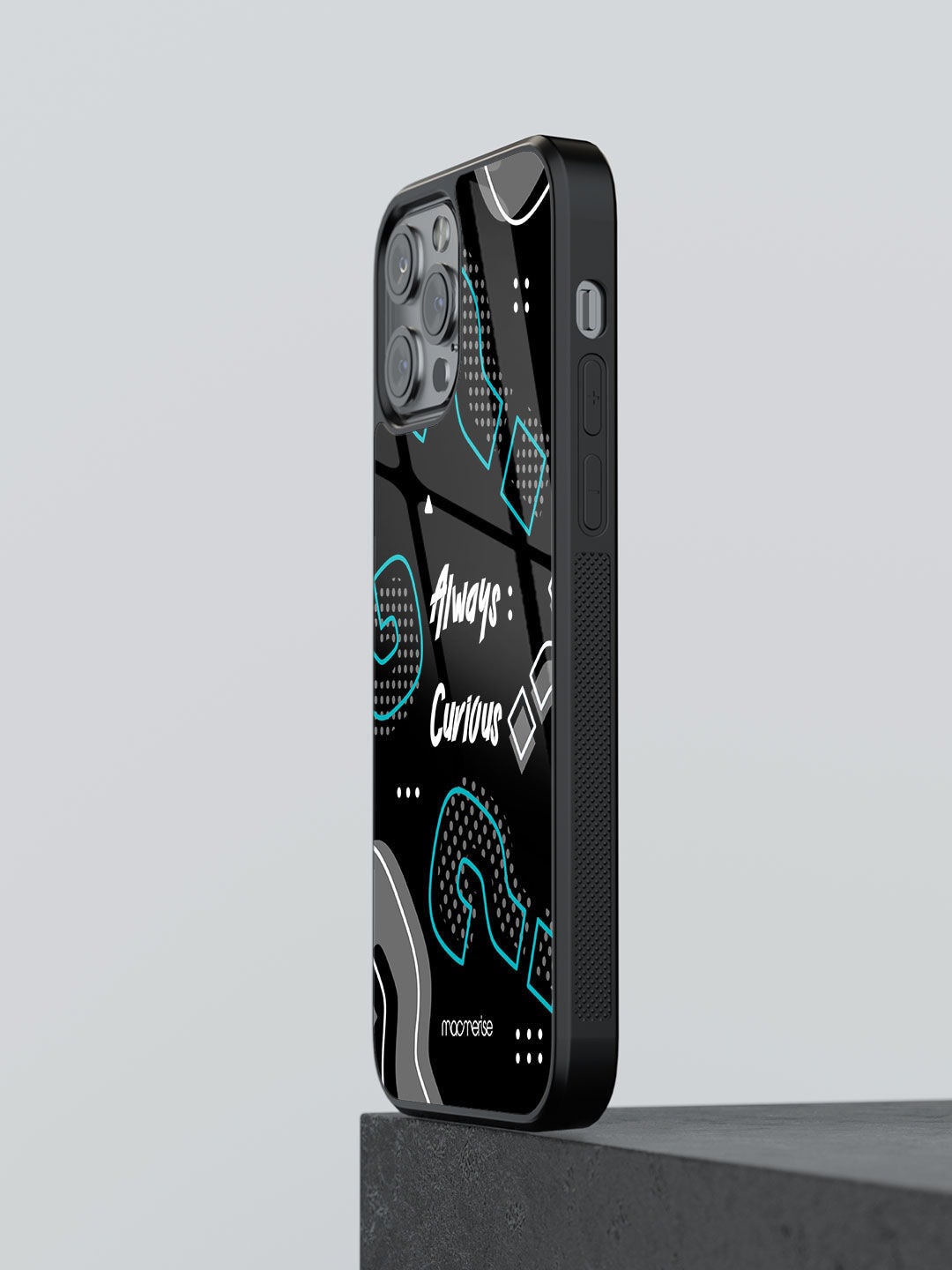 macmerise Black Typography Printed iPhone 12 Pro Max Phone Case