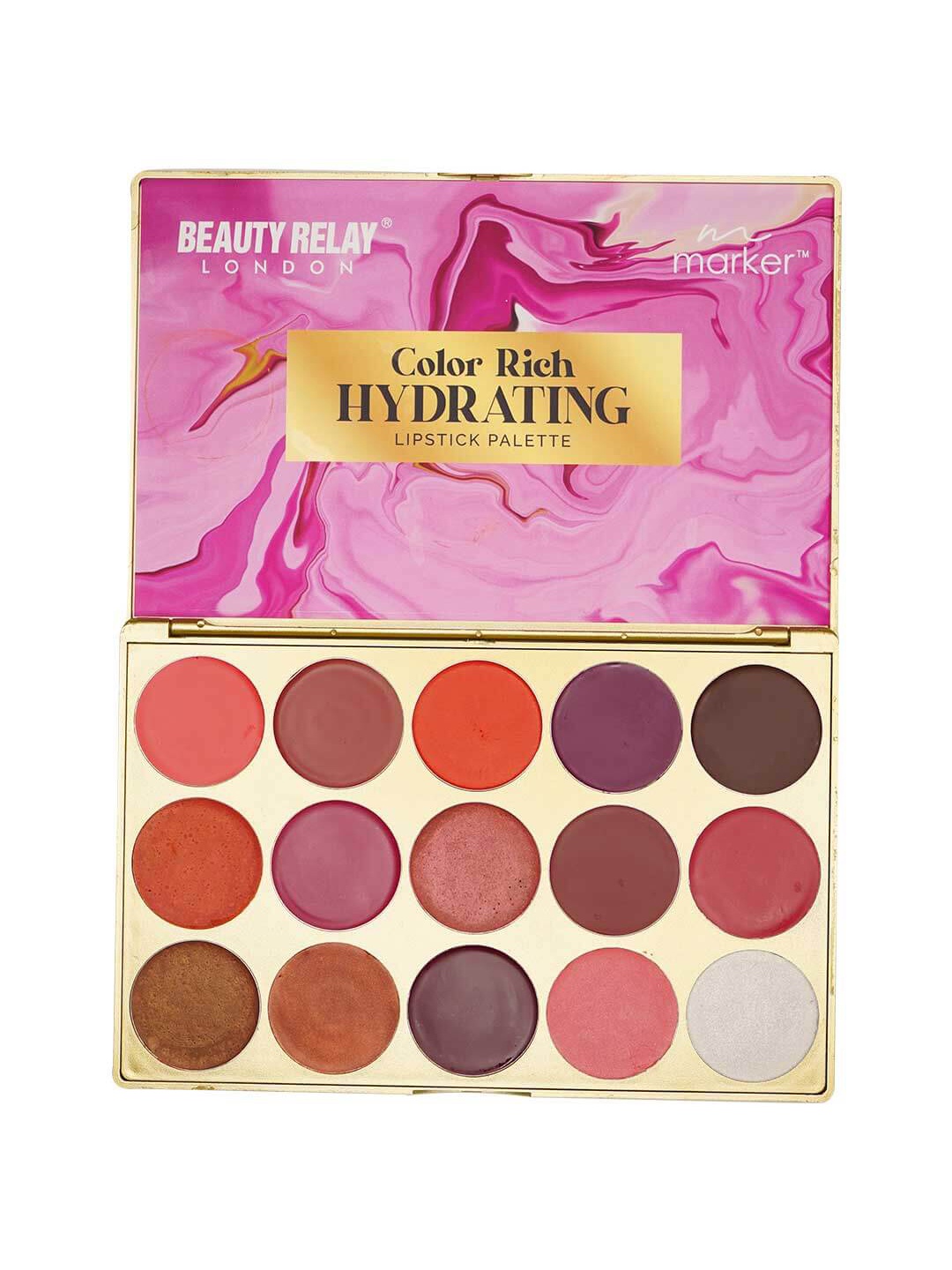 BeautyRelay London Marker Hydrating Creamy Texture Lipstick Palette 42 g - Color Rich, Multi
BeautyRelay London Marker Hydrating Creamy Texture Lipstick Palette 42 g - Color Rich, Multi