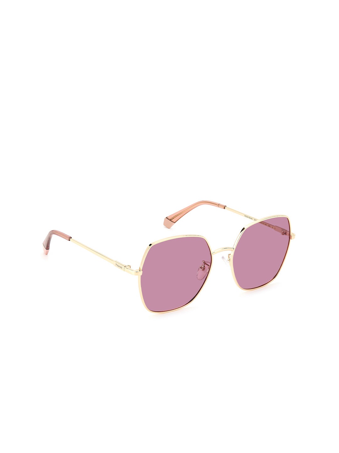 Polaroid Women Pink Lens & Gold-Toned Oversized Sunglasses with Polarised and UV Protected Lens
Polaroid Women Pink Lens & Gold-Toned Oversized Sunglasses with Polarised and UV Protected Lens