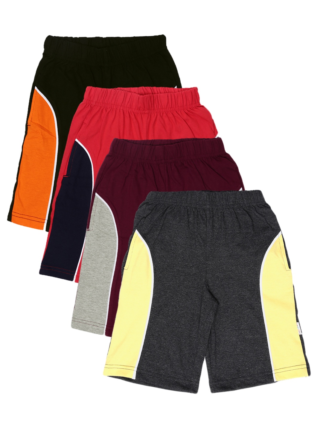 GKIDZ Boys Pack of 4 Shorts, Multi