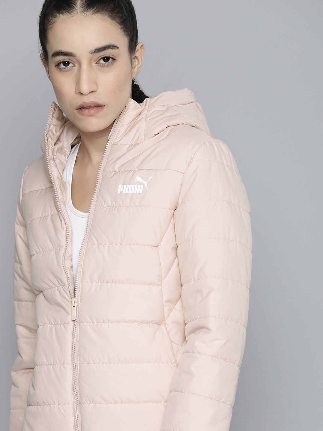 Puma Women Hooded Essential Padded Regular Fit Jacket with rainCELL Technology, Pink
Puma Women Hooded Essential Padded Regular Fit Jacket with rainCELL Technology, Pink
