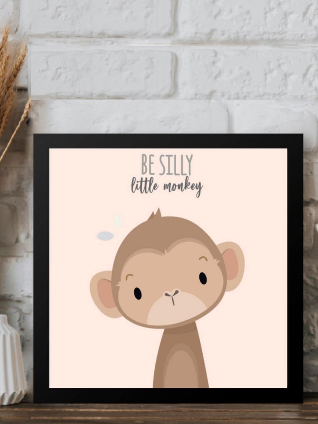 Gathari Cream-Coloured & Brown Be Silly Little Monkey Quotes Wall Painting
Gathari Cream-Coloured & Brown Be Silly Little Monkey Quotes Wall Painting