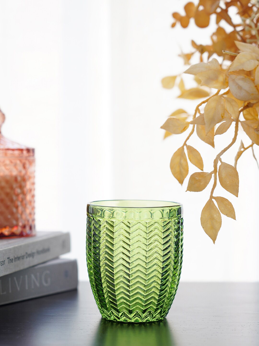 Pure Home and Living Emerald Green Set Of 6 Herring Bone Textured Water Or Juice Glasses
Pure Home and Living Emerald Green Set Of 6 Herring Bone Textured Water Or Juice Glasses