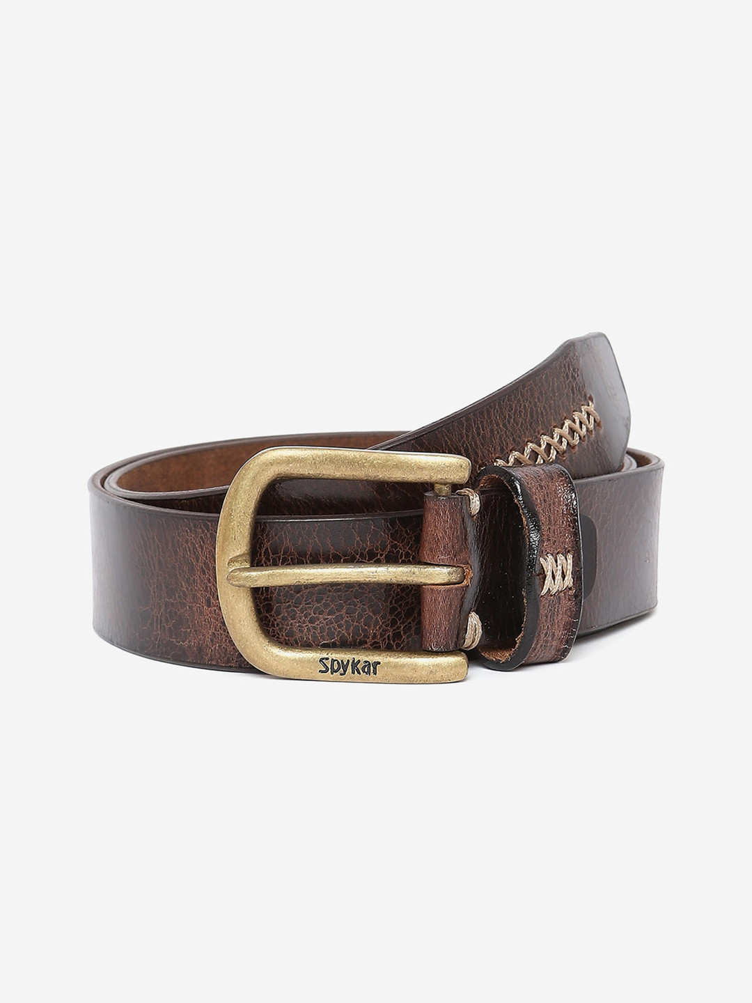 SPYKAR Men Brown Leather Belt 
SPYKAR Men Brown Leather Belt