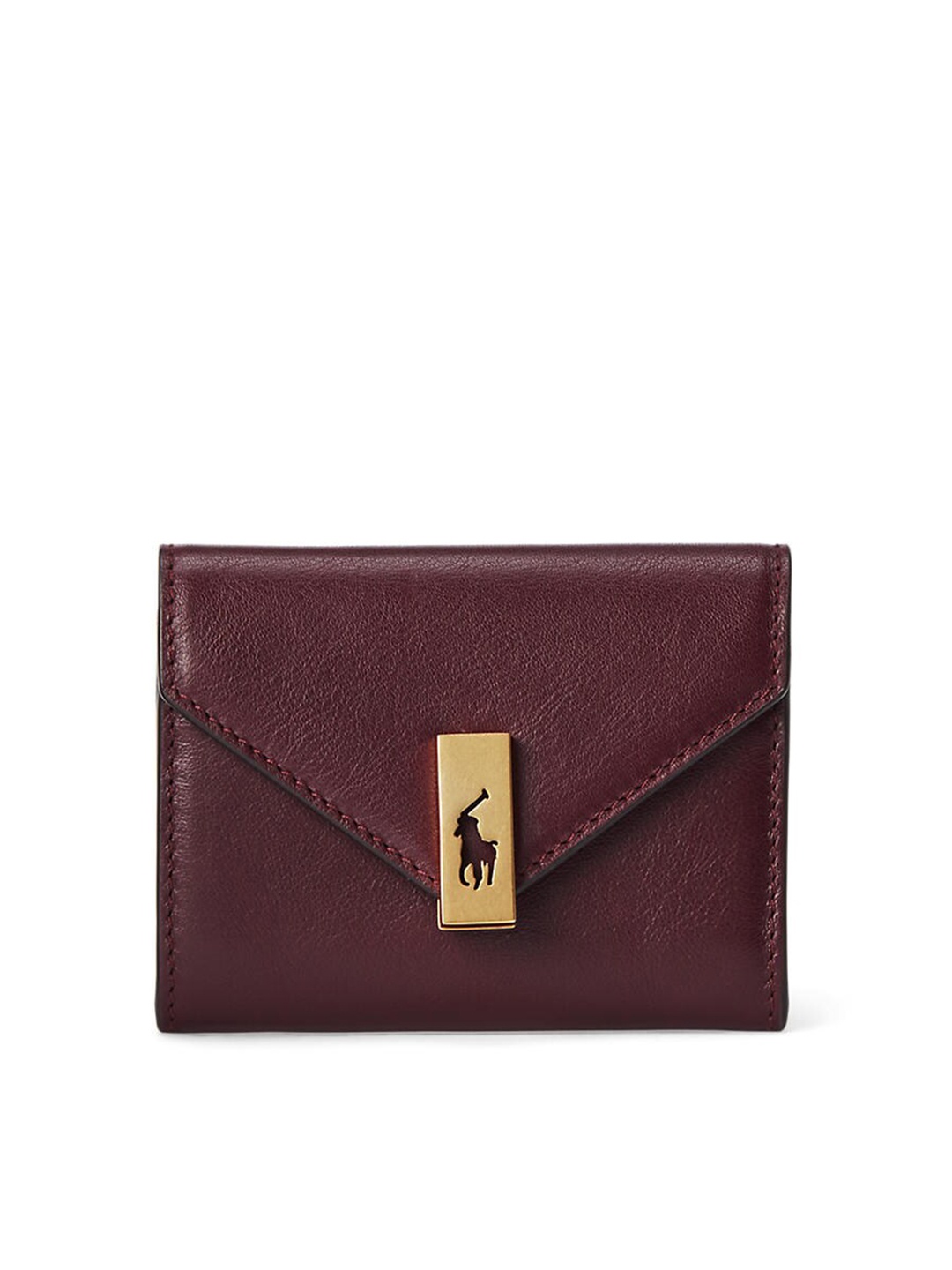 Polo Ralph Lauren Women Leather Card Holder, Red