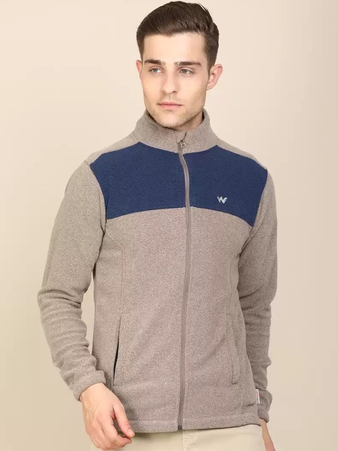 Wildcraft Men Brown And Navy Blue Colourblocked Fleece Lightweight Crop Sporty Jacket
Wildcraft Men Brown And Navy Blue Colourblocked Fleece Lightweight Crop Sporty Jacket