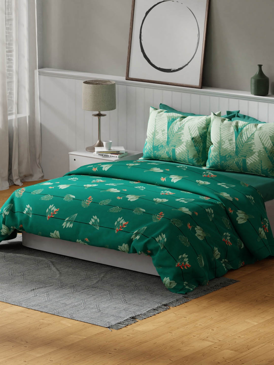 United Colors of Benetton Teal Green Pure Cotton Super King Bedsheet with 2 Pillow Covers
United Colors of Benetton Teal Green Pure Cotton Super King Bedsheet with 2 Pillow Covers