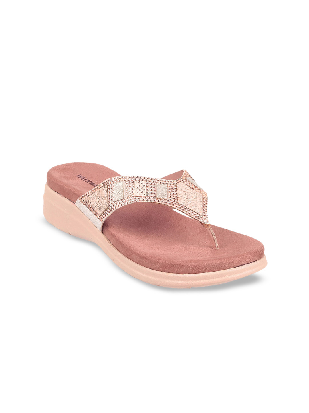 WALKWAY by Metro Peach-Coloured Embellished Wedge Sandals
WALKWAY by Metro Peach-Coloured Embellished Wedge Sandals