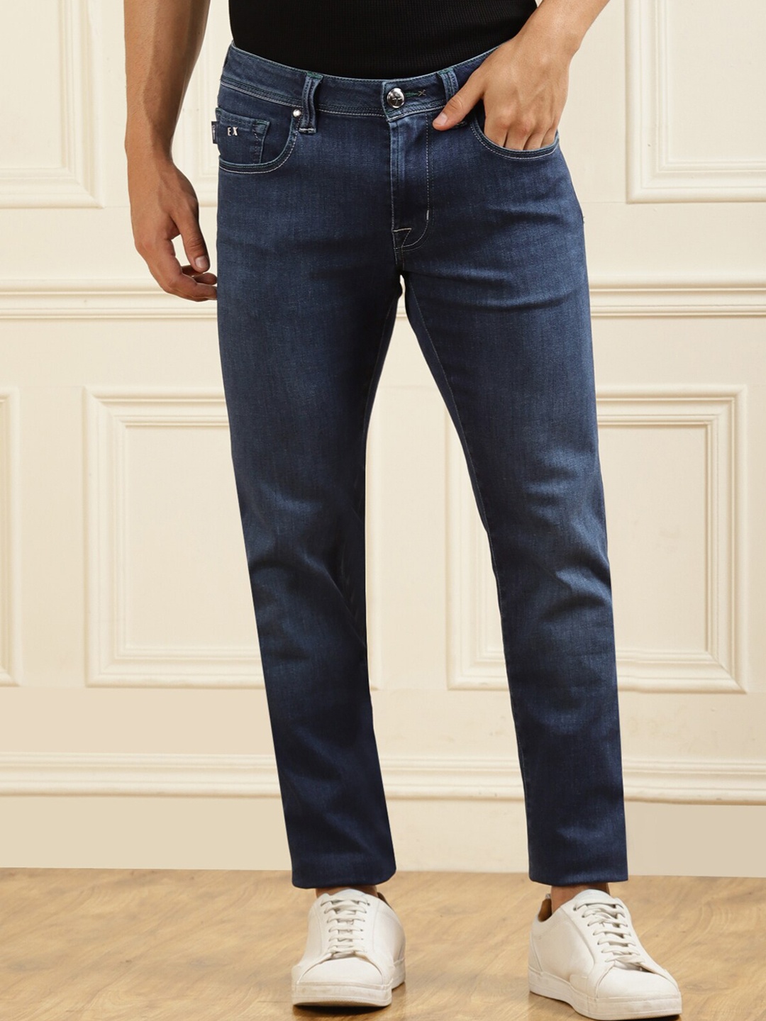 Tramarossa Men Solid Regular Fit Jeans, Blue