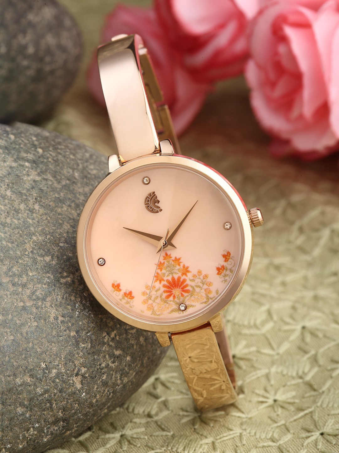 STUDIO ETHENO Women Brass Printed Dial Stainless Steel Bracelet Style Watch MOP-ORG-6, Orange
STUDIO ETHENO Women Brass Printed Dial Stainless Steel Bracelet Style Watch MOP-ORG-6, Orange