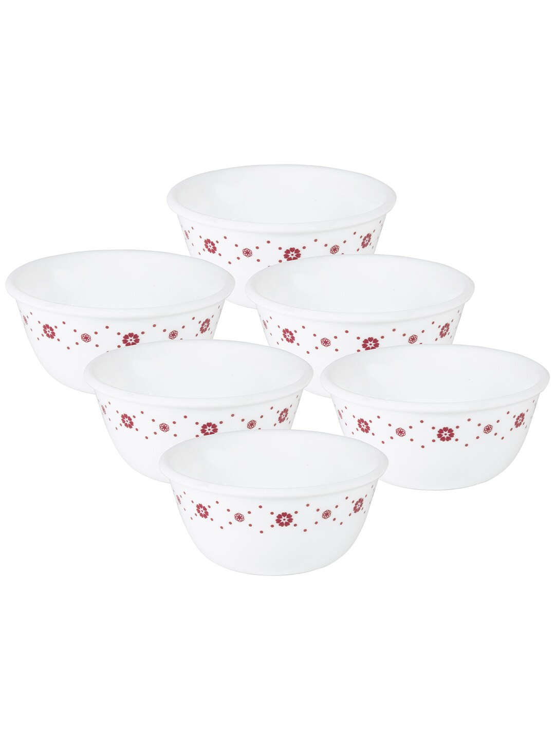 Corelle Set Of 6 Dishwasher And Microwave Safe Floral Printed Glossy Bowls, White
Corelle Set Of 6 Dishwasher And Microwave Safe Floral Printed Glossy Bowls, White