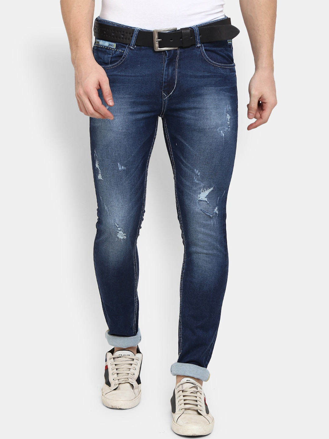 V-Mart Men Blue Mildly Distressed Heavy Fade Jeans
V-Mart Men Blue Mildly Distressed Heavy Fade Jeans