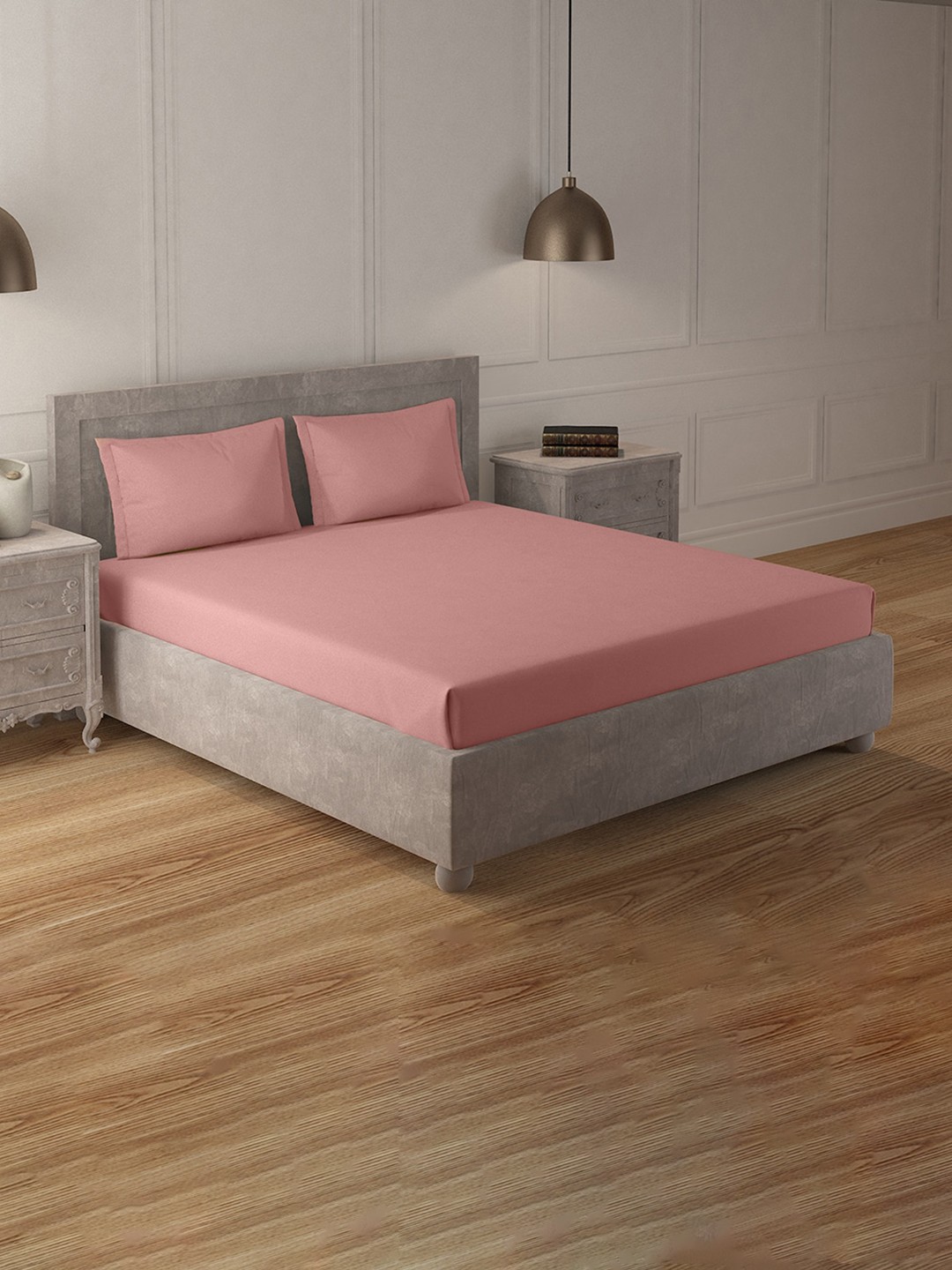 Duroflex Peach 200 TC Solid Antibacterial Queen Pure Cotton Bedsheet with 2 Pillow Covers
Duroflex Peach 200 TC Solid Antibacterial Queen Pure Cotton Bedsheet with 2 Pillow Covers
