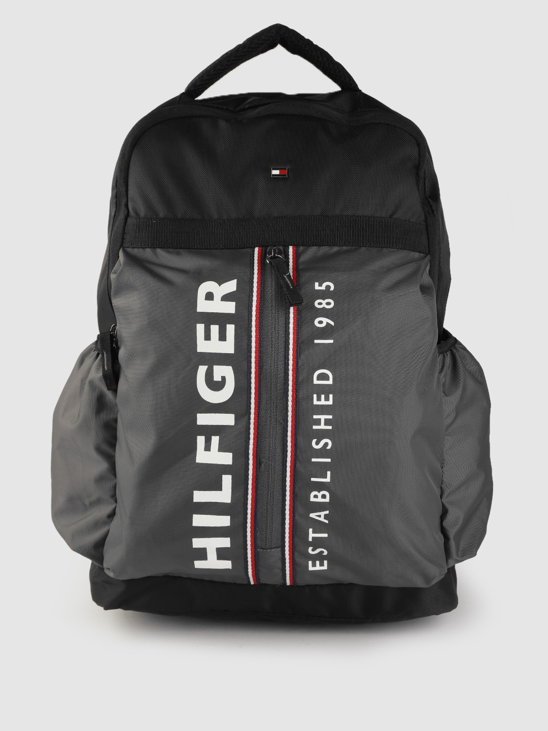 Tommy Hilfiger Unisex Black & Grey Brand Logo Print Colourblocked Backpack-31 Litres
Tommy Hilfiger Unisex Black & Grey Brand Logo Print Colourblocked Backpack-31 Litres