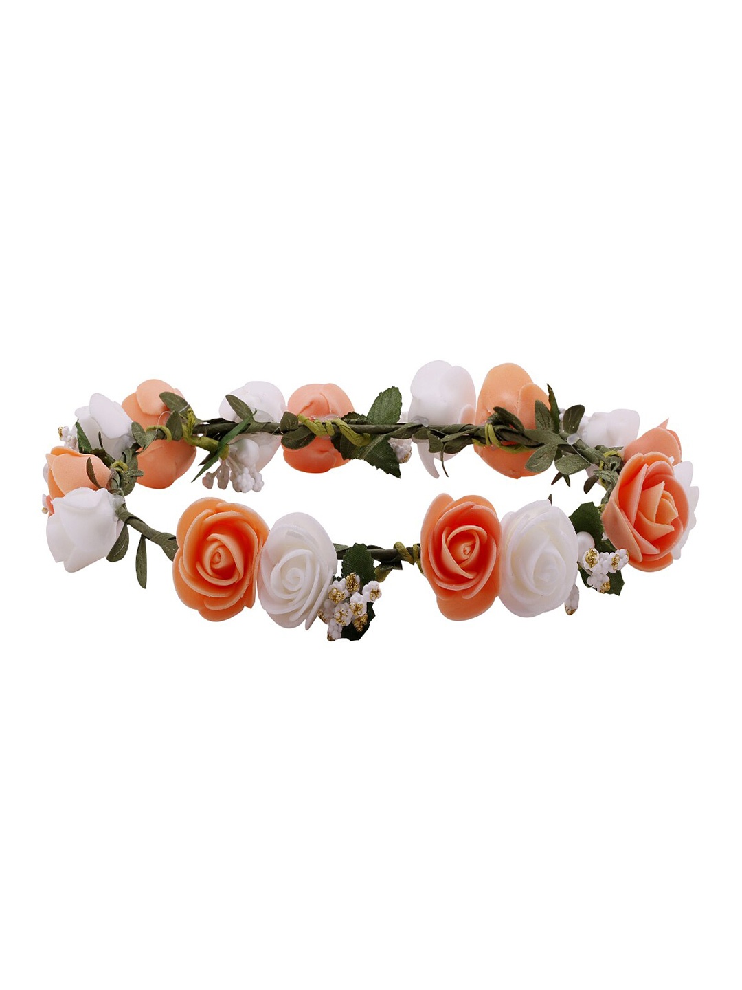 Sanjog Girls Embellished Tiara, Peach