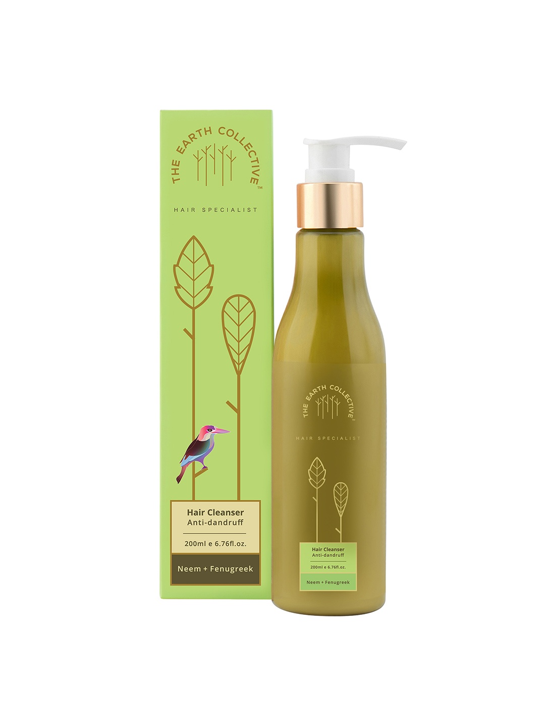 The Earth Collective Anti-Dandruff Hair Cleanser with Neem & Fenugreek - 200ml, Green
The Earth Collective Anti-Dandruff Hair Cleanser with Neem & Fenugreek - 200ml, Green