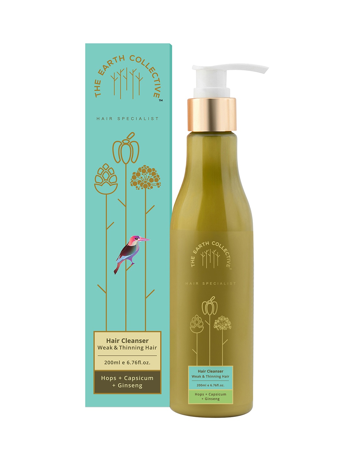 The Earth Collective Weak & Thinning Hair Cleanser with Hops & Capsicum - 200 ml, Blue
The Earth Collective Weak & Thinning Hair Cleanser with Hops & Capsicum - 200 ml, Blue