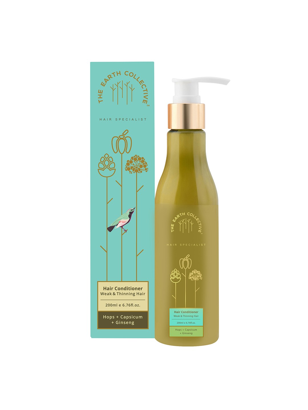 The Earth Collective Weak & Thinning Hair Conditioner with Hops & Capsicum - 200 ml, Blue
The Earth Collective Weak & Thinning Hair Conditioner with Hops & Capsicum - 200 ml, Blue