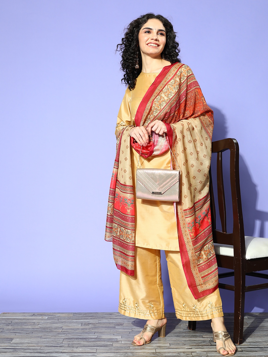 SheWill Women Red Dupatta
