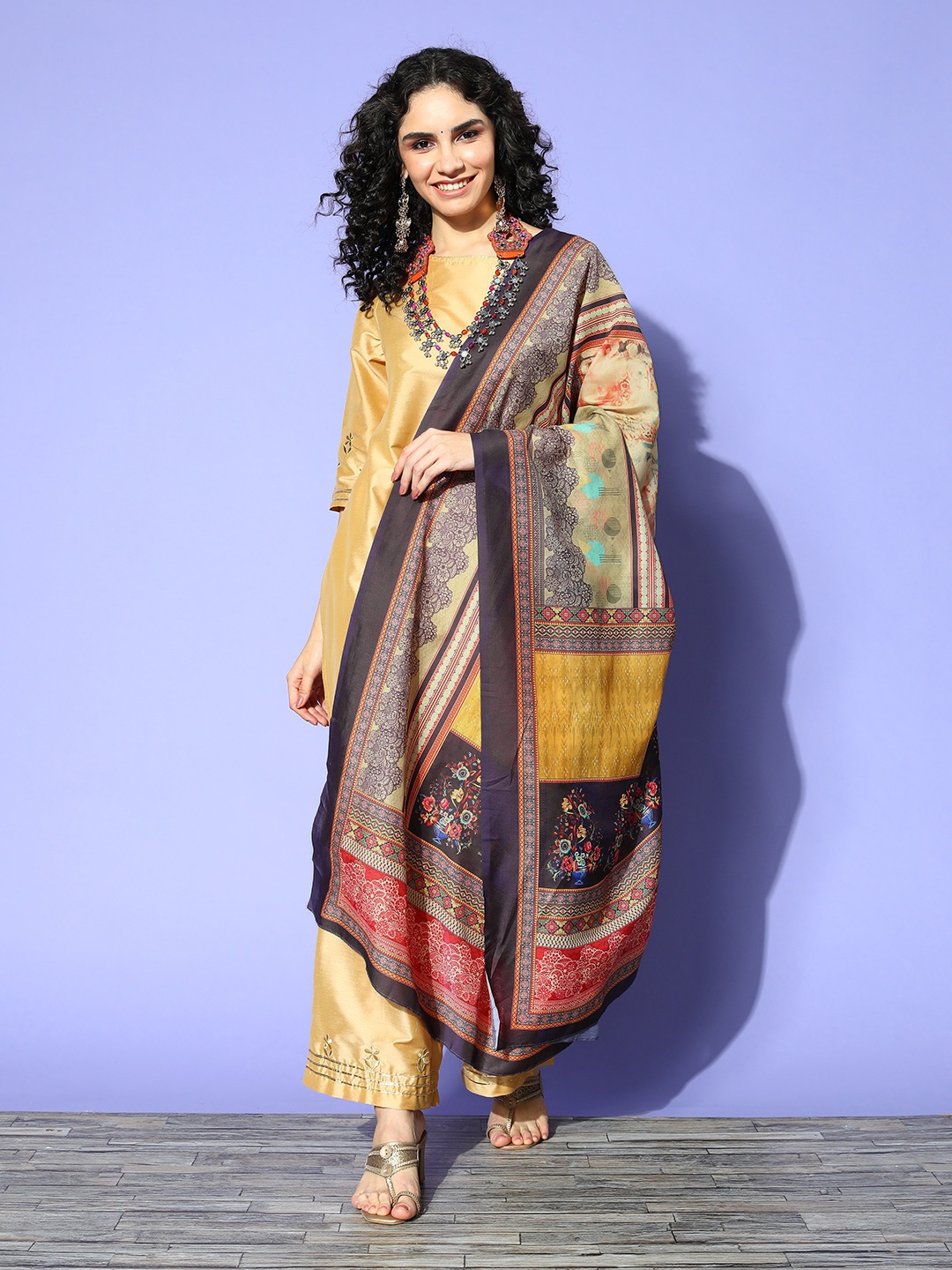 SheWill Women Mustard Dupatta