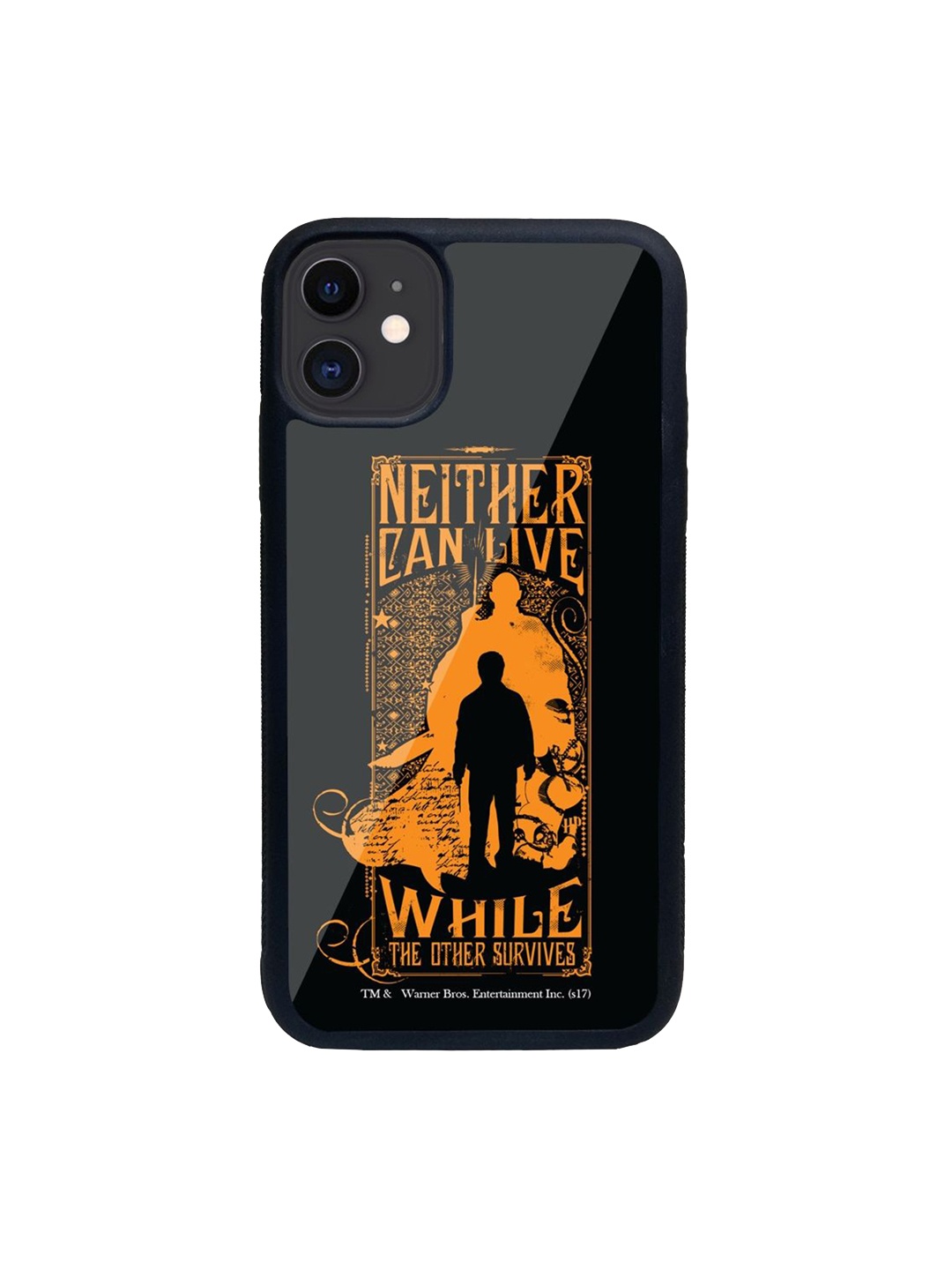 macmerise Black Harry vs Voldemort Printed iPhone 11 Glass Back Case