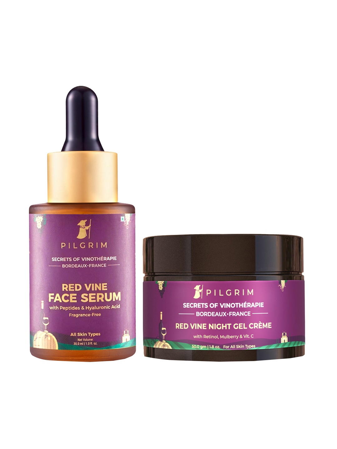 Pilgrim Youthful Skincare Kit with Retinol for Overnight Visibly Brighter Skin (30ml + 50g), Magenta
Pilgrim Youthful Skincare Kit with Retinol for Overnight Visibly Brighter Skin (30ml + 50g), Magenta