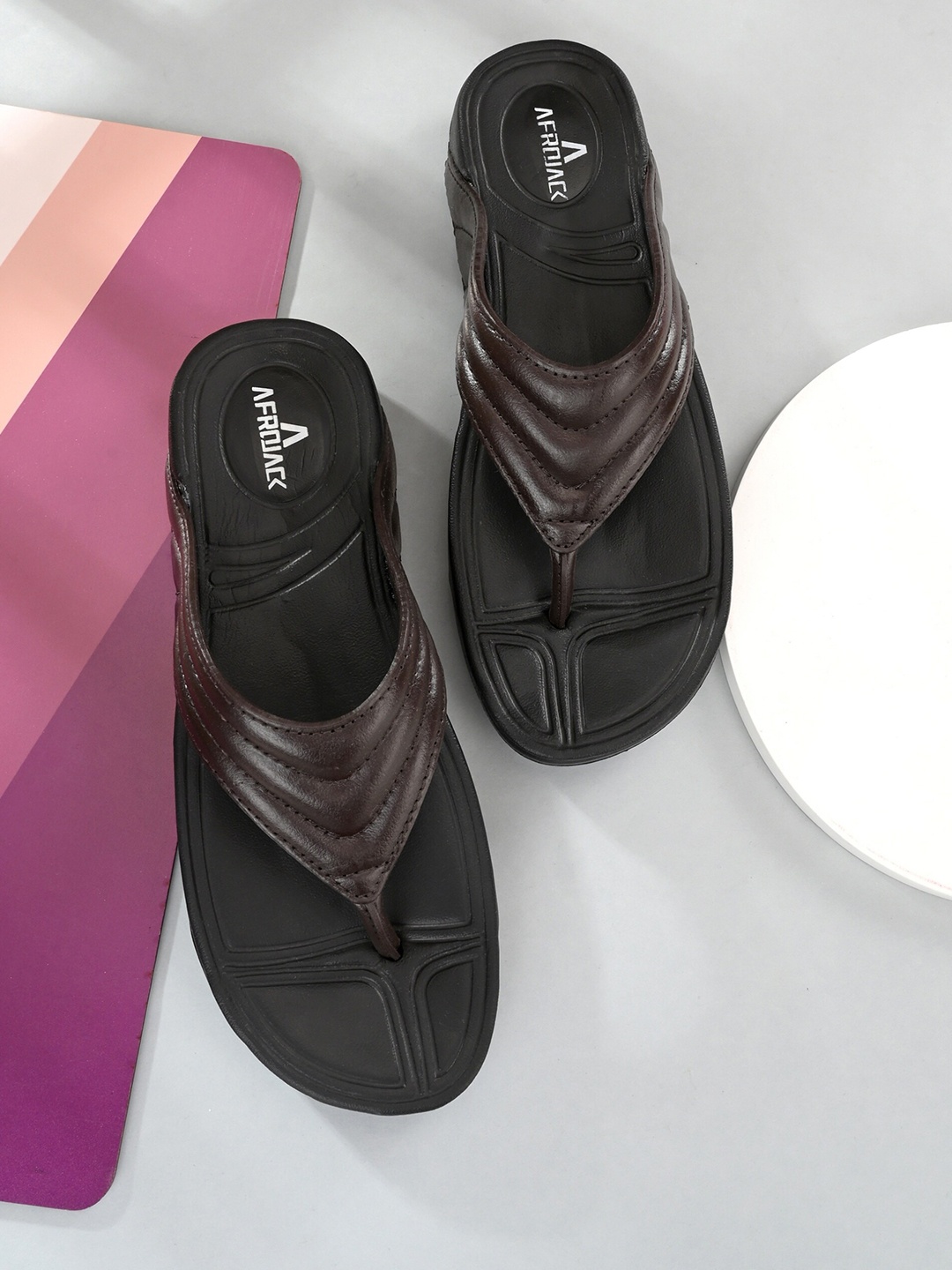 AfroJack Men Brown Comfort Sandals