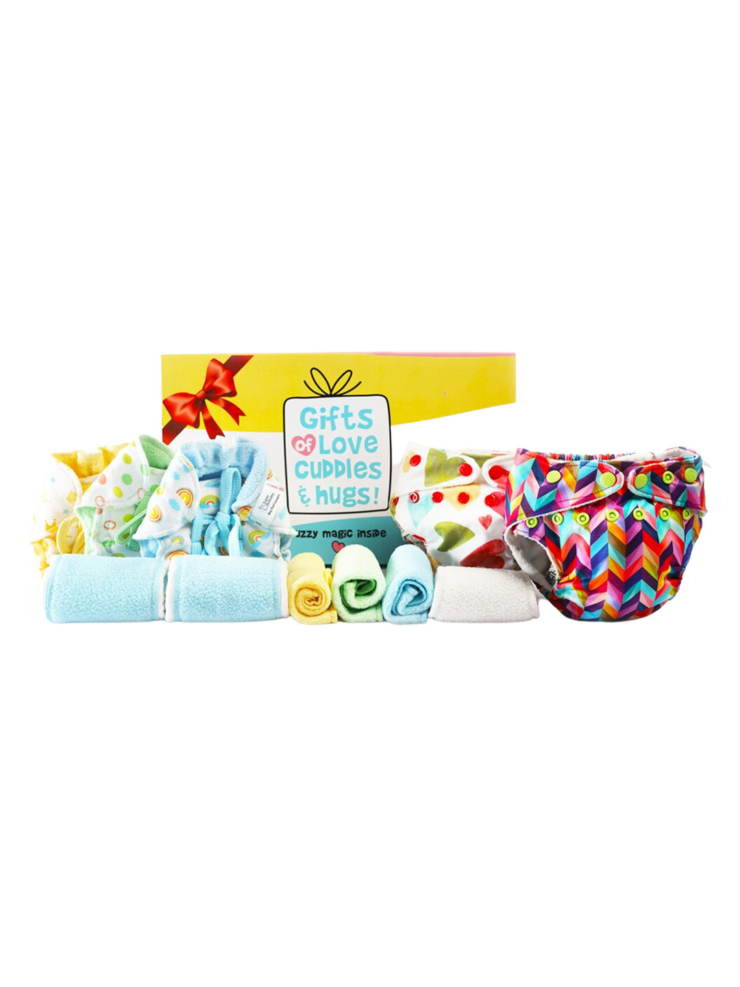 SuperBottoms Unisex Kids Multi-Coloured Pure Cotton Sustainable Baby Apparel Gift Set
SuperBottoms Unisex Kids Multi-Coloured Pure Cotton Sustainable Baby Apparel Gift Set