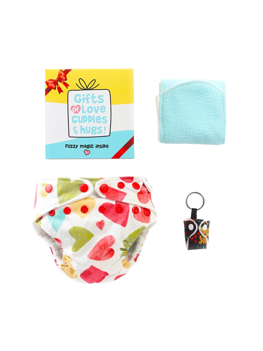 SuperBottoms Infants Pure Cotton UNO Cloth Diaper And Booster Pad With Miniature Key Chain, White
SuperBottoms Infants Pure Cotton UNO Cloth Diaper And Booster Pad With Miniature Key Chain, White