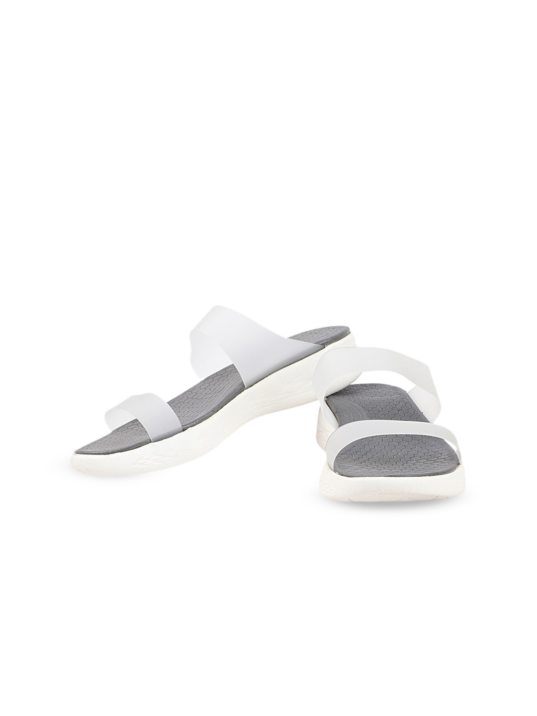 THE WHITE POLE Women Open Toe Flats, Grey
THE WHITE POLE Women Open Toe Flats, Grey