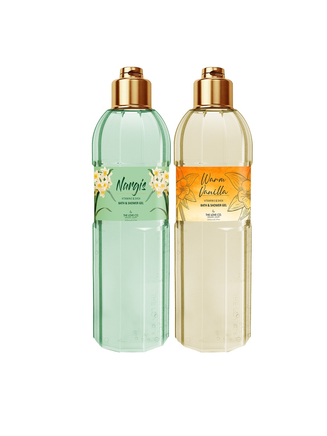 THE LOVE CO. Set of 2 Bath & Shower Gel - Nargis + Warm Vanilla - 250ml each, Green
THE LOVE CO. Set of 2 Bath & Shower Gel - Nargis + Warm Vanilla - 250ml each, Green