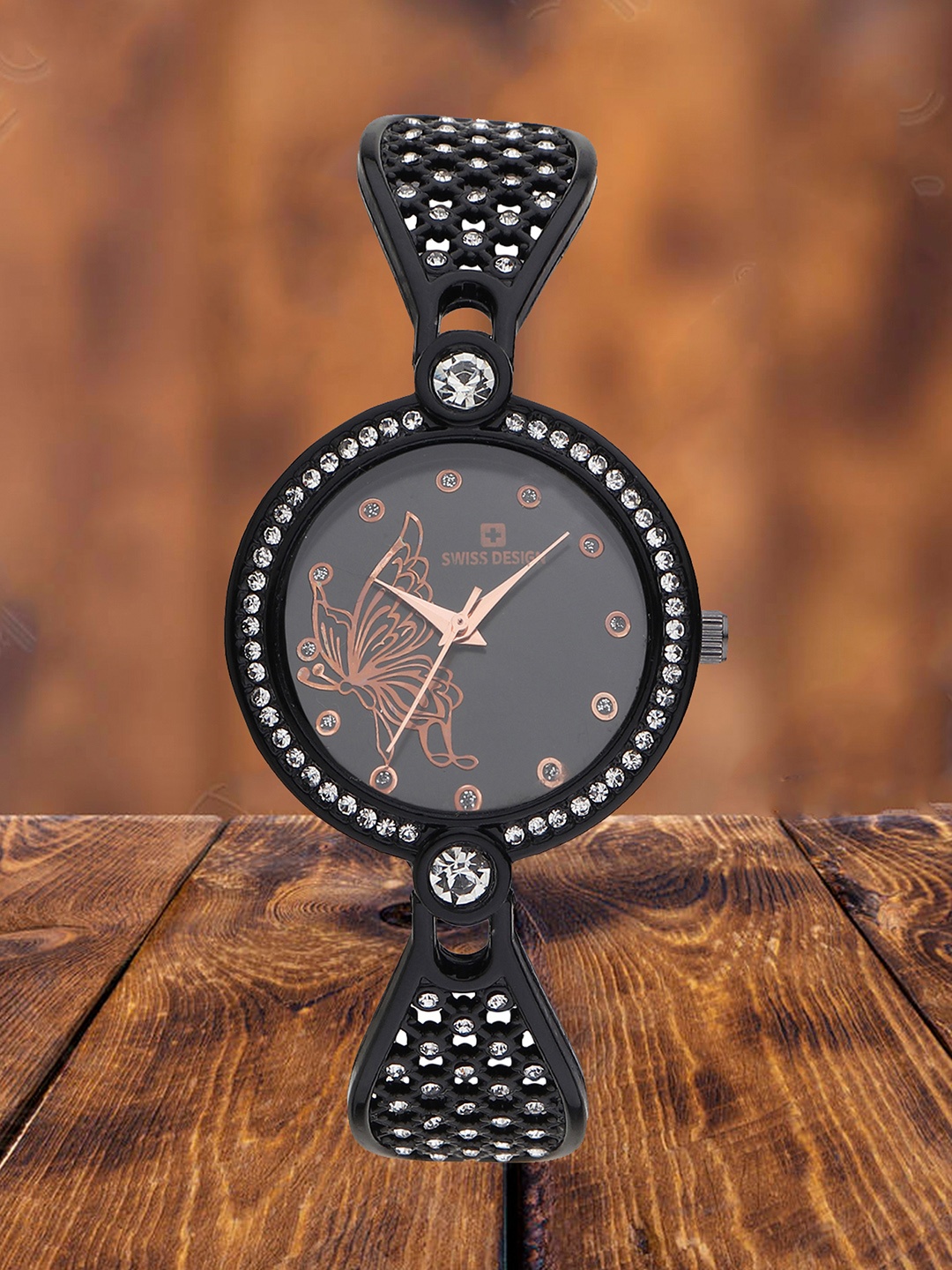 Swiss Design Women Printed Dial & Bracelet Style Straps Analogue Watch SDWT-004-BK, Black
Swiss Design Women Printed Dial & Bracelet Style Straps Analogue Watch SDWT-004-BK, Black