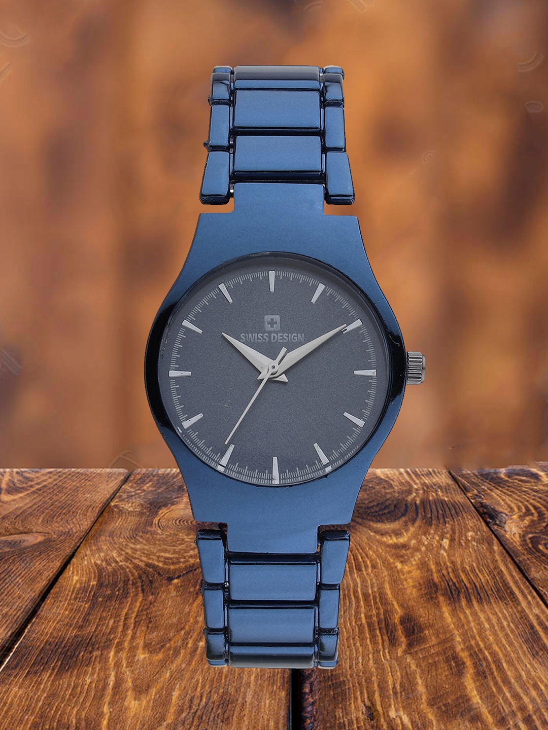 Swiss Design Women Embellished Dial & Bracelet Style Straps Analogue Watch SDWT-002L-BL, Blue
Swiss Design Women Embellished Dial & Bracelet Style Straps Analogue Watch SDWT-002L-BL, Blue