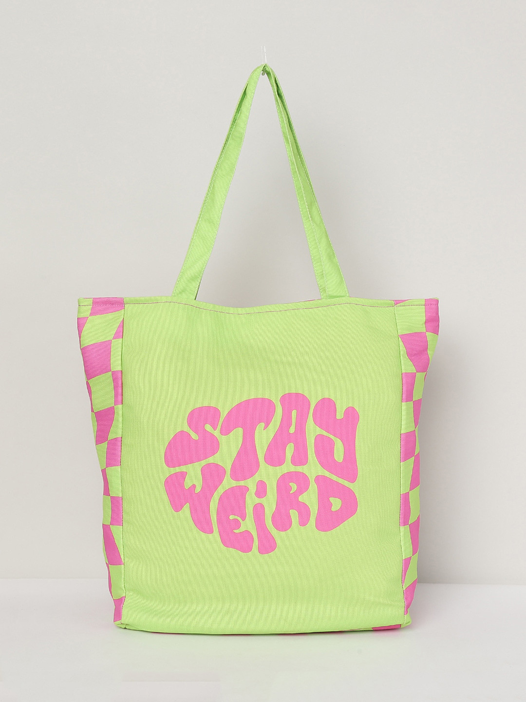 max Women Colourblock Tote Bag, Green 
max Women Colourblock Tote Bag, Green