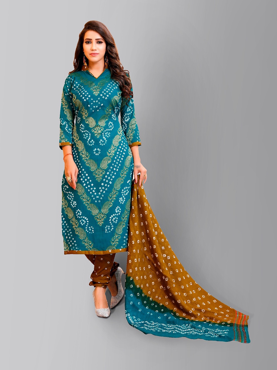 Divine International Trading Co Turquoise Blue & Mustard Dyed Unstitched Dress Material
Divine International Trading Co Turquoise Blue & Mustard Dyed Unstitched Dress Material