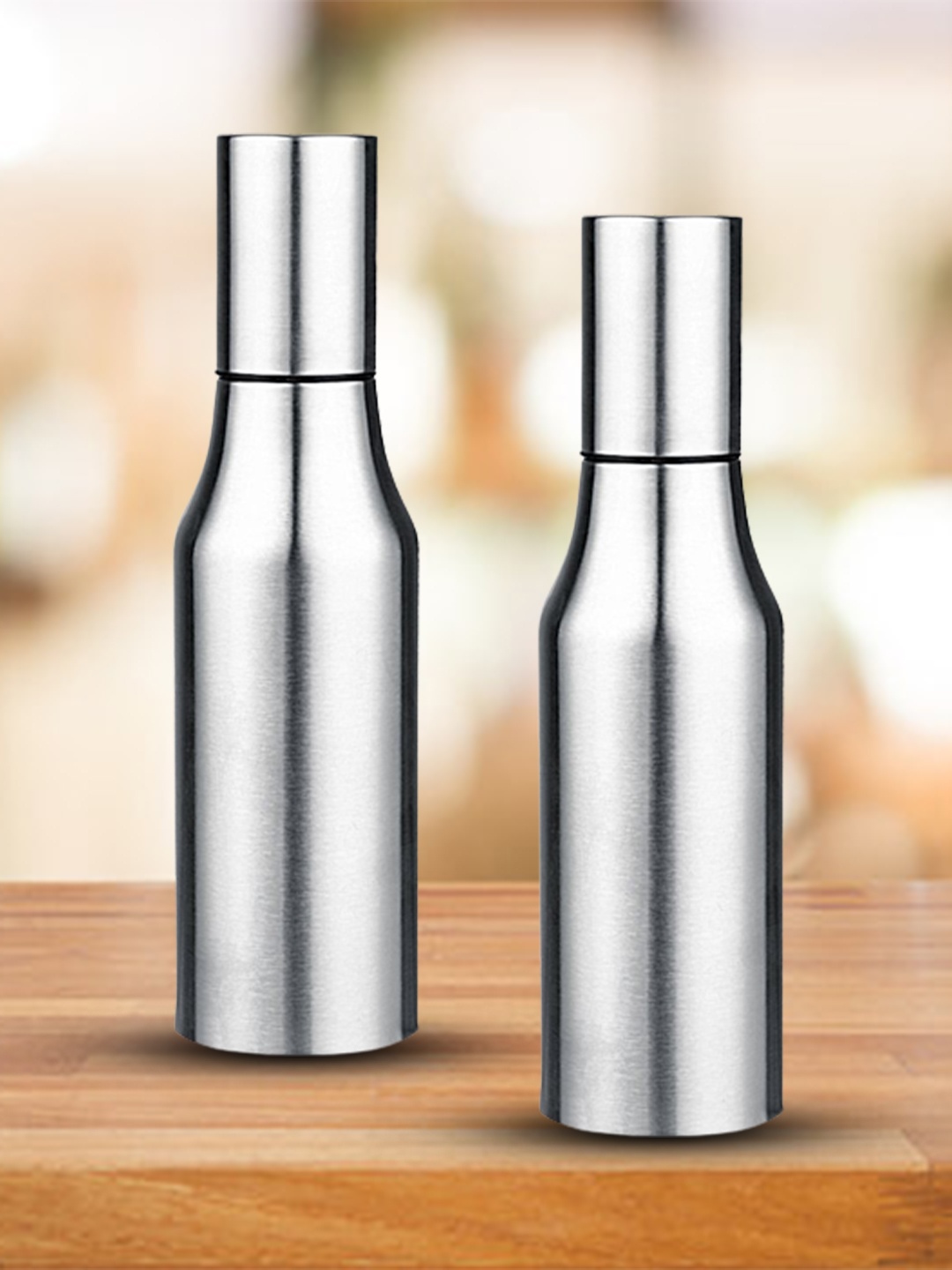 DREAM WEAVERZ Silver Set of 2 Stainless Steel Solid Vinegar & Oil Dispenser 1 L each
DREAM WEAVERZ Silver Set of 2 Stainless Steel Solid Vinegar & Oil Dispenser 1 L each