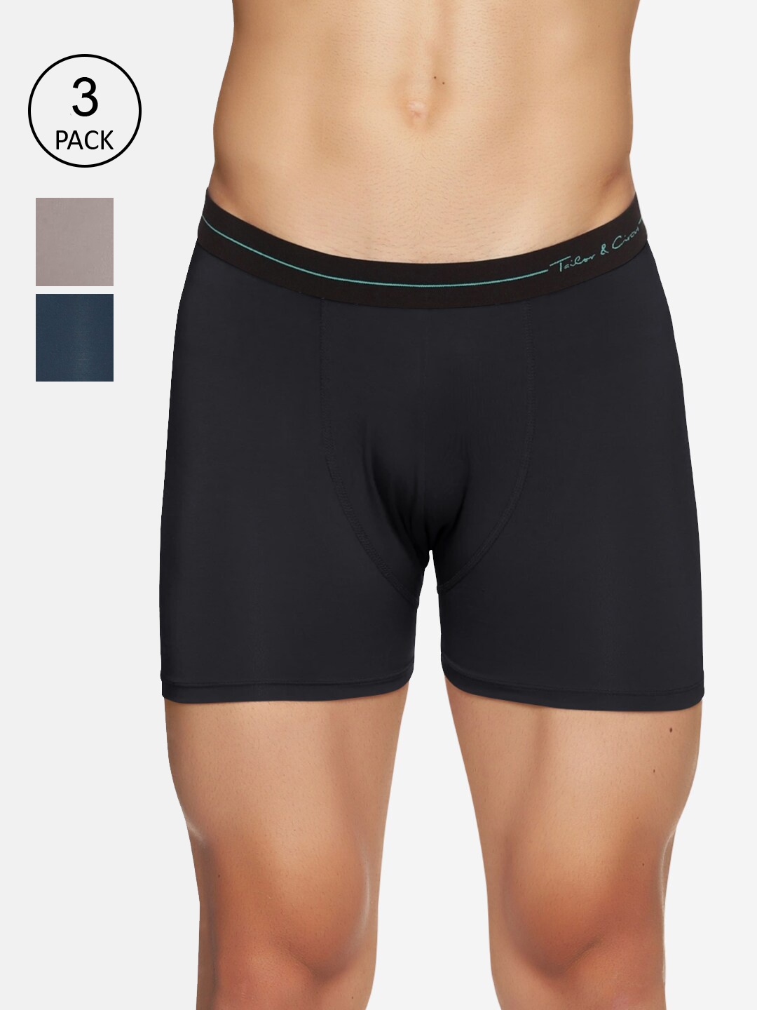 Tailor & Circus Men Pack Of 3 Solid Anti-Bacterial Boxer Trunks BB_3PK_ON_GM_BC, Grey
Tailor & Circus Men Pack Of 3 Solid Anti-Bacterial Boxer Trunks BB_3PK_ON_GM_BC, Grey