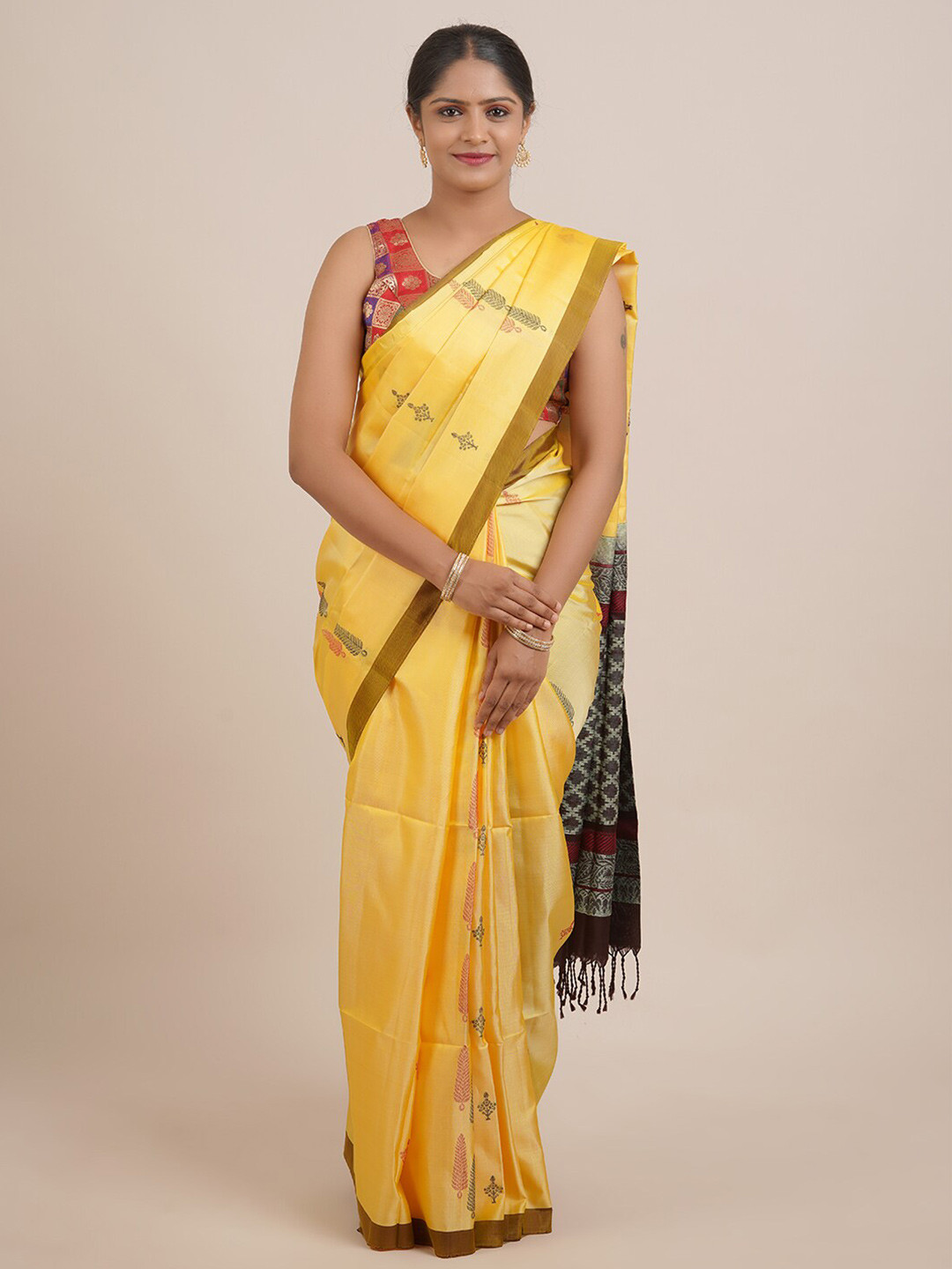 Pothys Yellow & Red Ethnic Motifs Pure Silk Kanjeevaram Saree
Pothys Yellow & Red Ethnic Motifs Pure Silk Kanjeevaram Saree