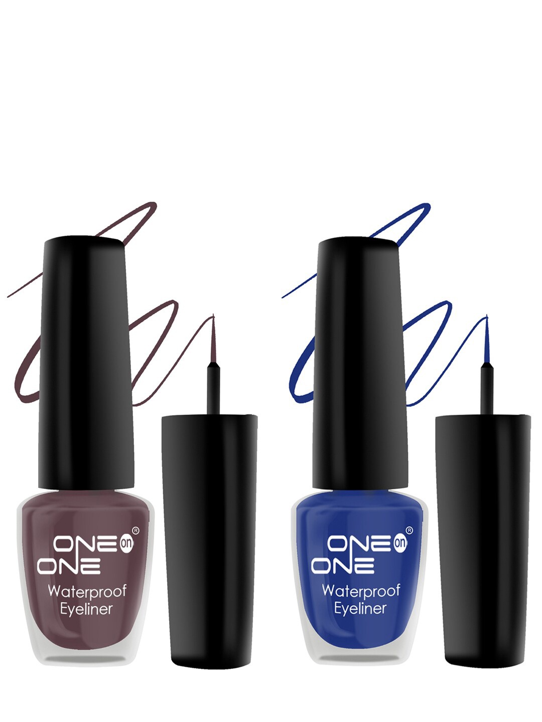 ONE on ONE Set of 2 Waterproof Long Lasting Smudge-Proof Eyeliner - 5 ml each, Brown
ONE on ONE Set of 2 Waterproof Long Lasting Smudge-Proof Eyeliner - 5 ml each, Brown