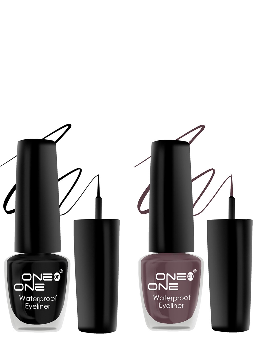 ONE on ONE Set of 2 Waterproof Long Lasting Smudge-Proof Eyeliner - 5 ml each, Black
ONE on ONE Set of 2 Waterproof Long Lasting Smudge-Proof Eyeliner - 5 ml each, Black