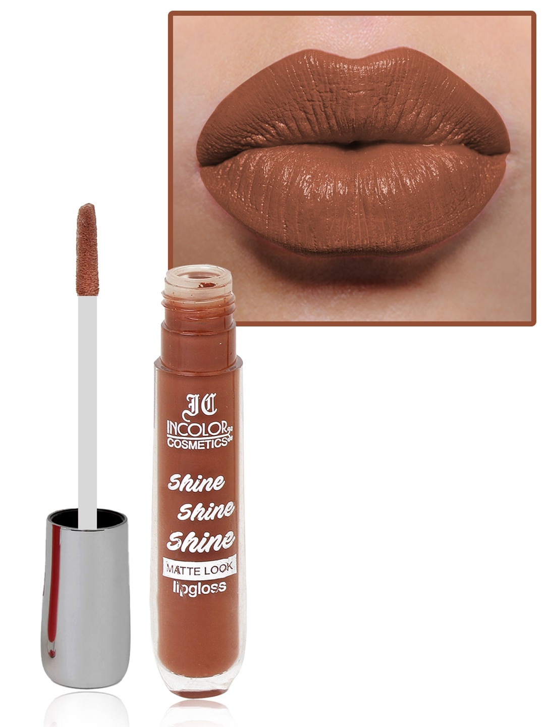 INCOLOR Shine Shine Shine Long-Wearing Lightweight Matte Look Lip Gloss 8ml - Shade 09, Coffee brown
INCOLOR Shine Shine Shine Long-Wearing Lightweight Matte Look Lip Gloss 8ml - Shade 09, Coffee brown